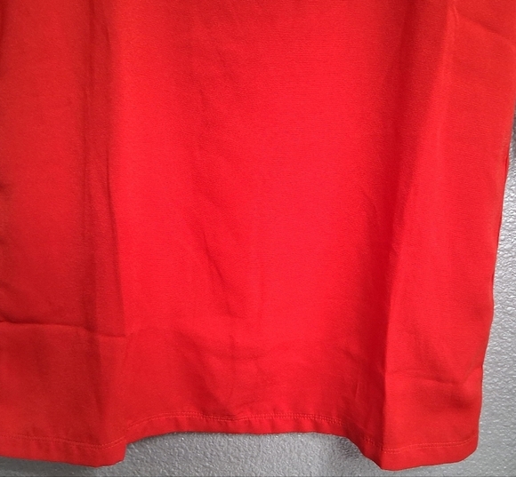 Adidas Red and White Short Sleeve Tee with Classic Stripes - Picture 5 of 9